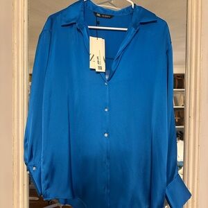 Zara Satin Like Blouse